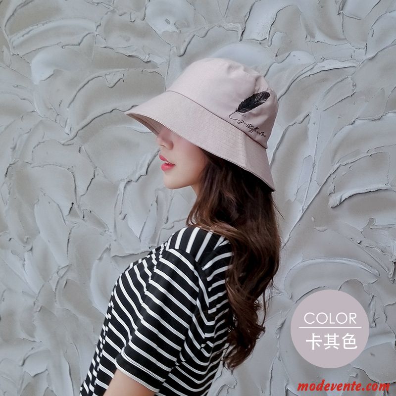 Chapeau Femme Coton Crème Solaire De Plein Air Ombre Plier Loisir Noir