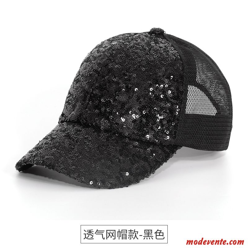 Chapeau Femme Crème Solaire All-match Loisir Casquette De Baseball Été Rue Argent