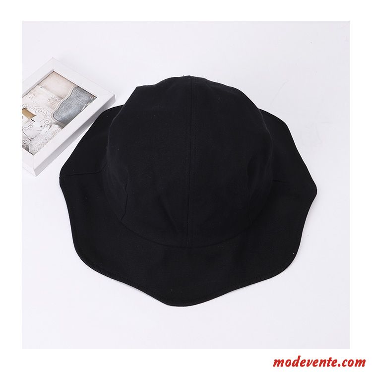 Chapeau Femme Frais All-match Chapeau De Pêcheur Tendance Étudiant Art Jaune