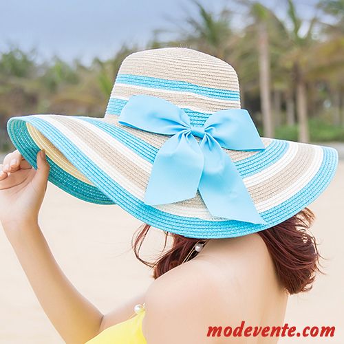 Chapeau Femme Gros Crème Solaire Ombre Plage Tourisme Été Rouge Violet