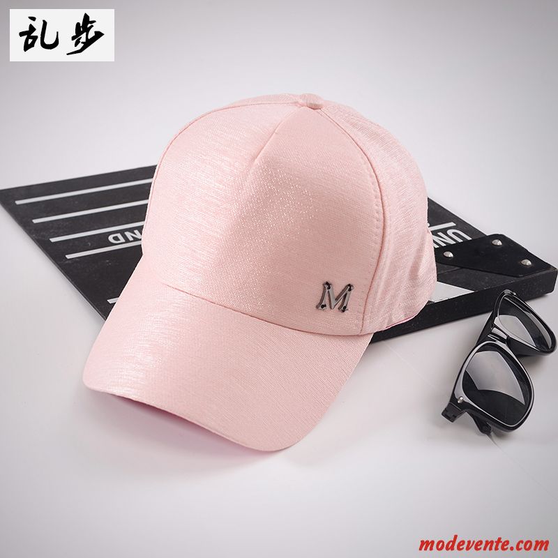 Chapeau Femme Lettre Été Soie Casquette Tendance Amoureux Noir