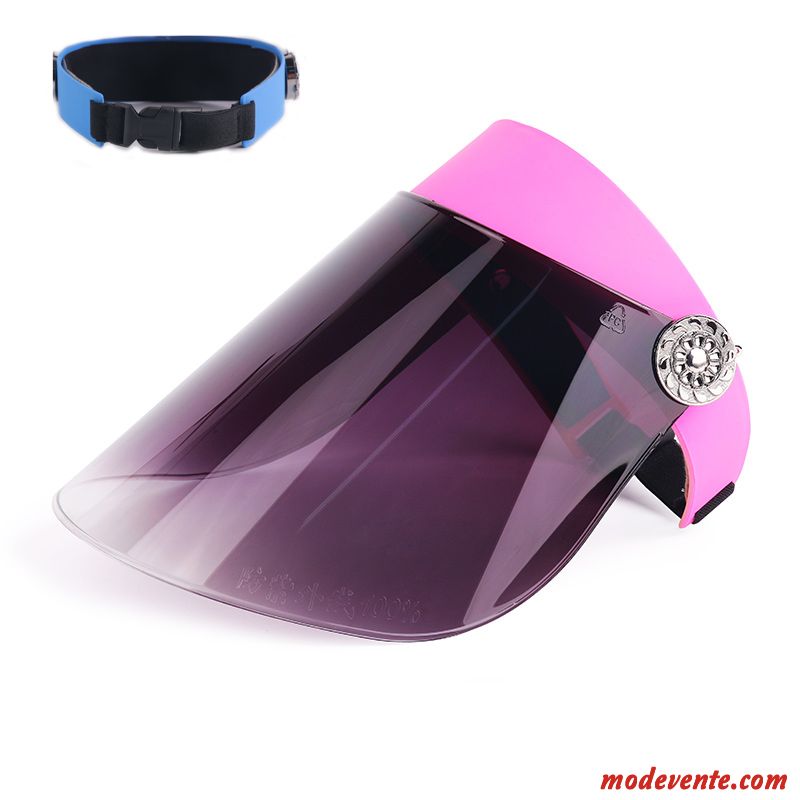 Chapeau Femme Ombre Cyclisme De Plein Air Voiture Électrique Été Crème Solaire Noir Violet