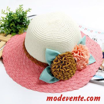 Chapeau Femme Ombre Plier Chapeau De Paille Mode Gros Crème Solaire Jaune