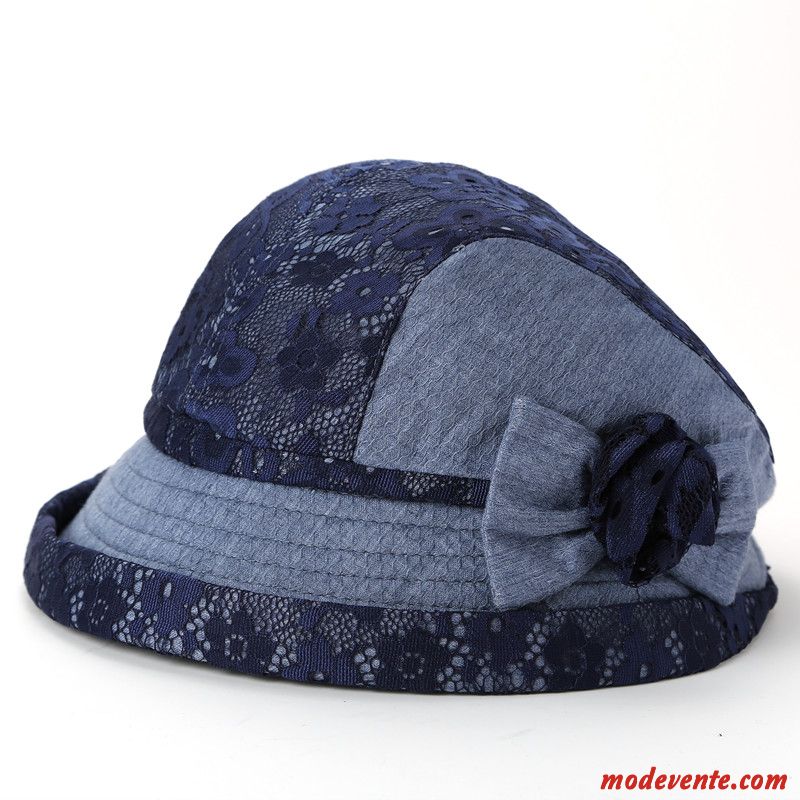 Chapeau Femme Printemps Ombre Petit Doux Tendance L'automne Bleu