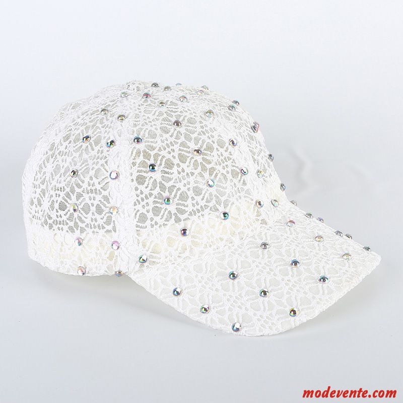 Chapeau Femme Réseau Casquette Dentelle Crème Solaire Hip Hop Tendance