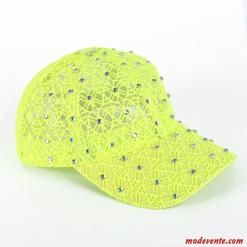 Chapeau Femme Réseau Casquette Dentelle Crème Solaire Hip Hop Tendance