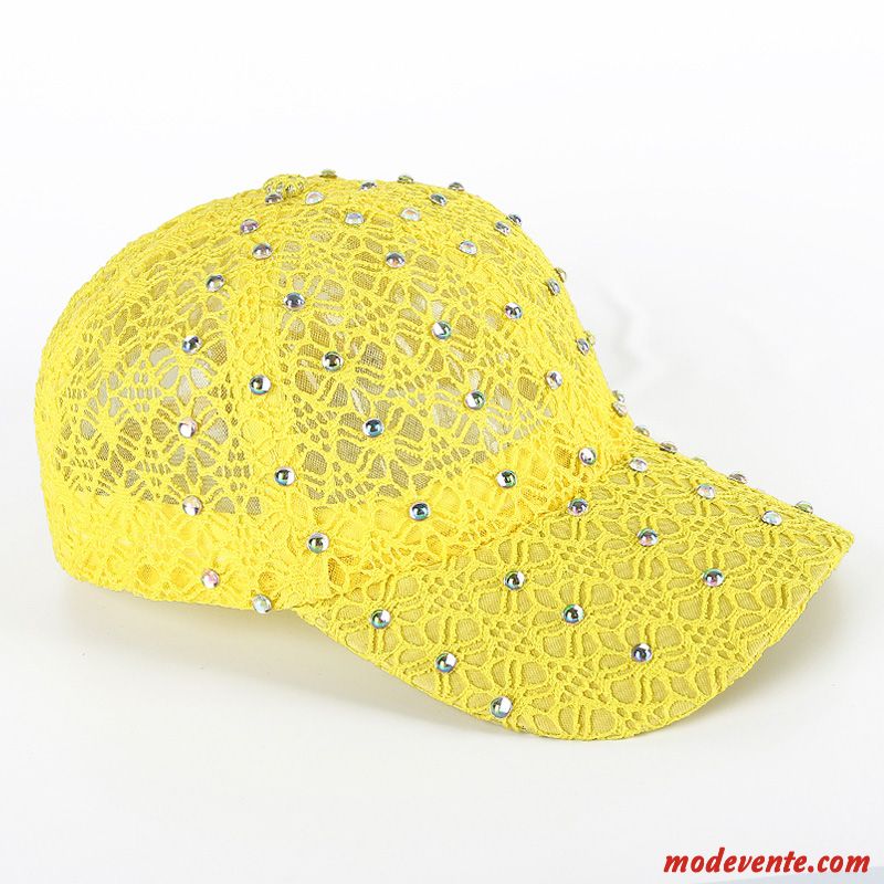 Chapeau Femme Réseau Casquette Dentelle Crème Solaire Hip Hop Tendance