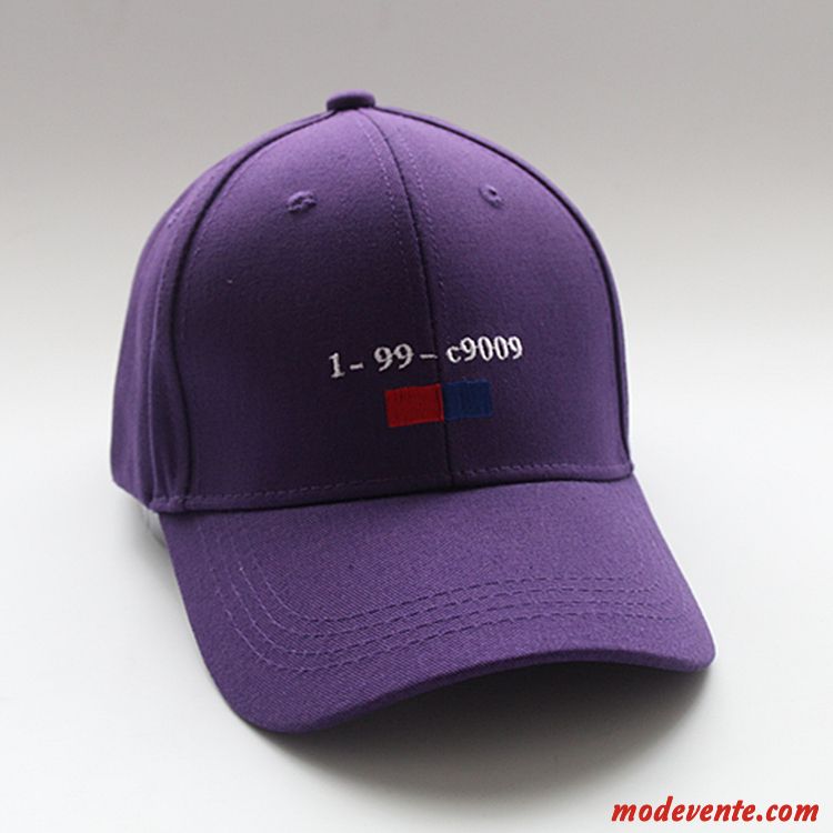 Chapeau Femme Tendance Printemps Brodé Homme Été Rétro Blanc Violet