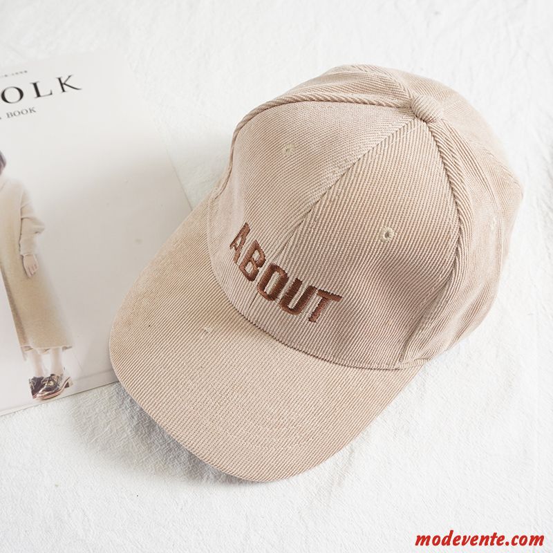 Chapeau Femme Velours Tendance Hiver Casquette De Baseball Amoureux L'automne Gris