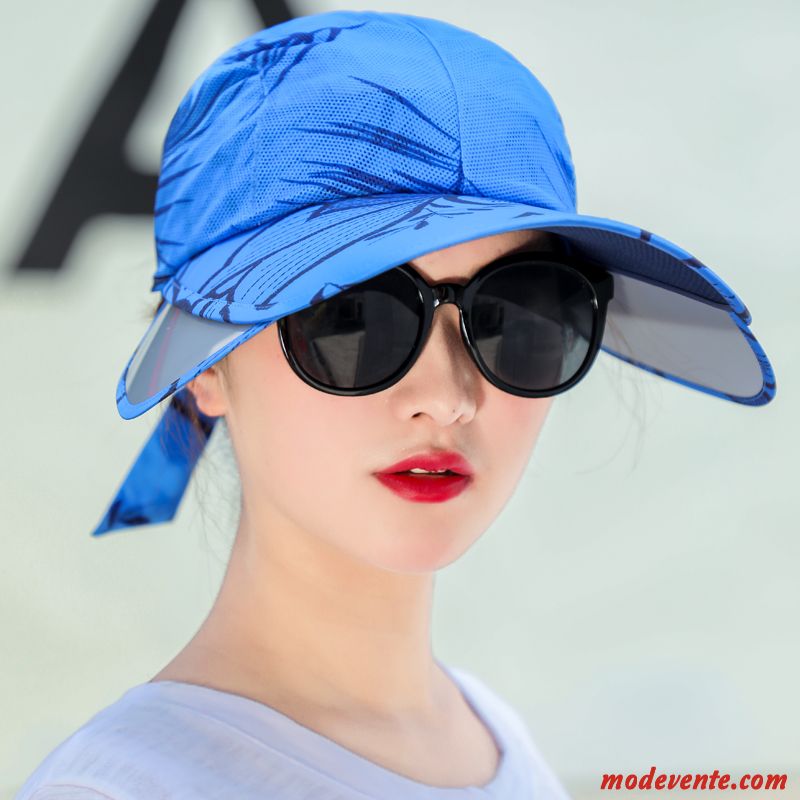 Chapeau Femme Voyage All-match Ombre Chapeau De Soleil Été Crème Solaire Rouge Violet