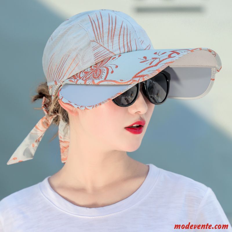 Chapeau Femme Voyage All-match Ombre Chapeau De Soleil Été Crème Solaire Rouge Violet