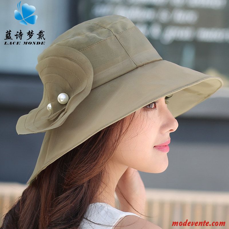 Chapeau Femme Été Crème Solaire Chapeau De Soleil Plier Voyage Gros Bleu Violet