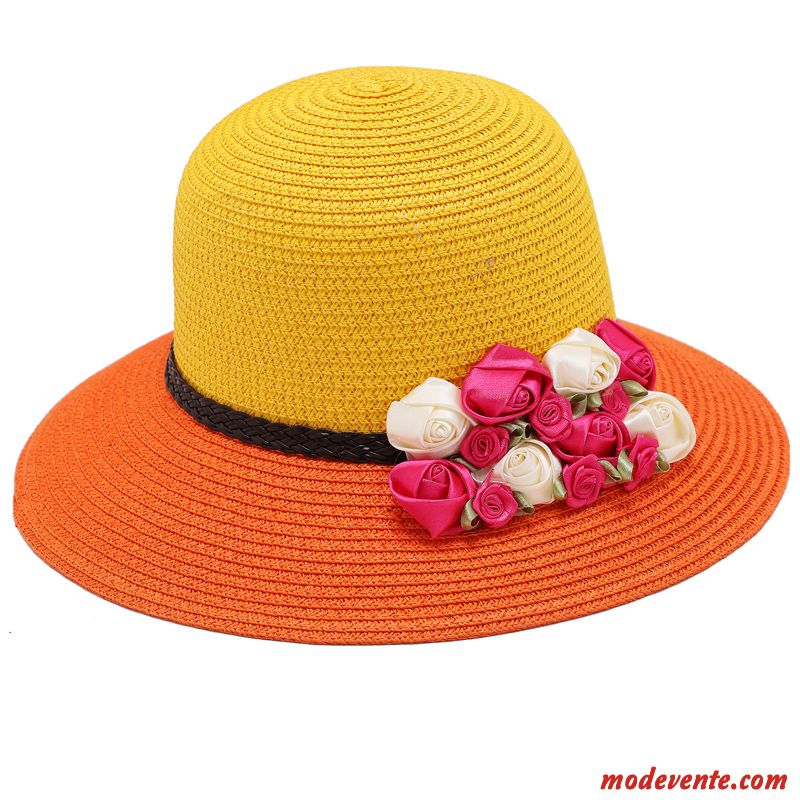 Chapeau Femme Été Plage Mode Bord De Mer Ombre Voyage