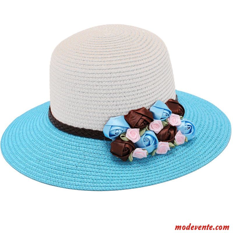 Chapeau Femme Été Plage Mode Bord De Mer Ombre Voyage