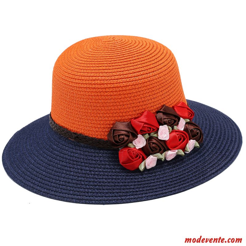 Chapeau Femme Été Plage Mode Bord De Mer Ombre Voyage