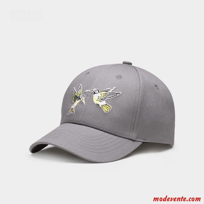 Chapeau Homme Brodé Amoureux Tendance Femme Casquette Casquette De Baseball Blanc