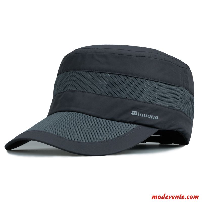 Chapeau Homme Casquette Crème Solaire De Plein Air Été Chapeau De Soleil Tendance Bleu