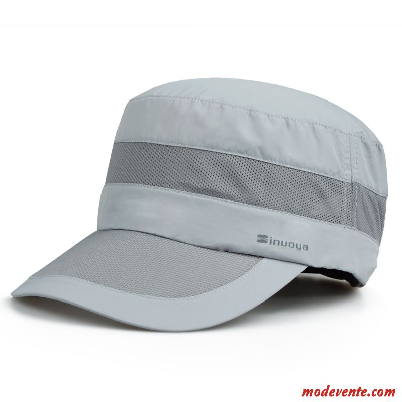 Chapeau Homme Casquette Crème Solaire De Plein Air Été Chapeau De Soleil Tendance Bleu