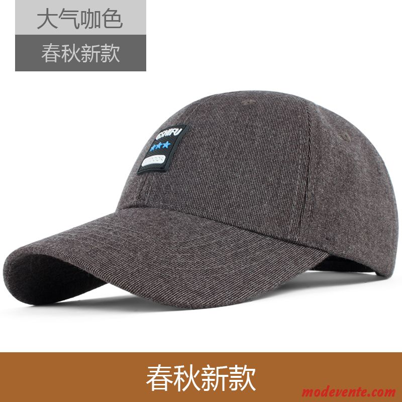 Chapeau Homme Casquette De Baseball Printemps Ombre L'automne Crème Solaire Garder Au Chaud Gris