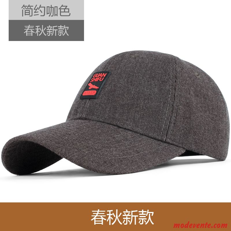 Chapeau Homme Casquette De Baseball Printemps Ombre L'automne Crème Solaire Garder Au Chaud Gris