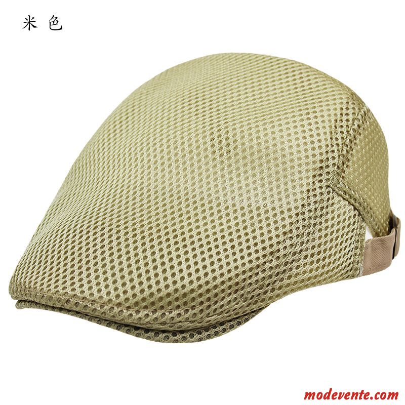 Chapeau Homme Casquette Tendance Femme Engrener Été Chapeau De Soleil Blanc