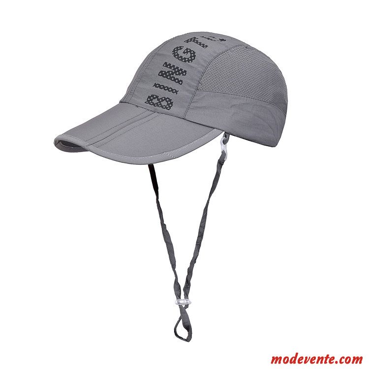 Chapeau Homme De Plein Air Femme Loisir All-match Casquette De Baseball Été Gris Foncé