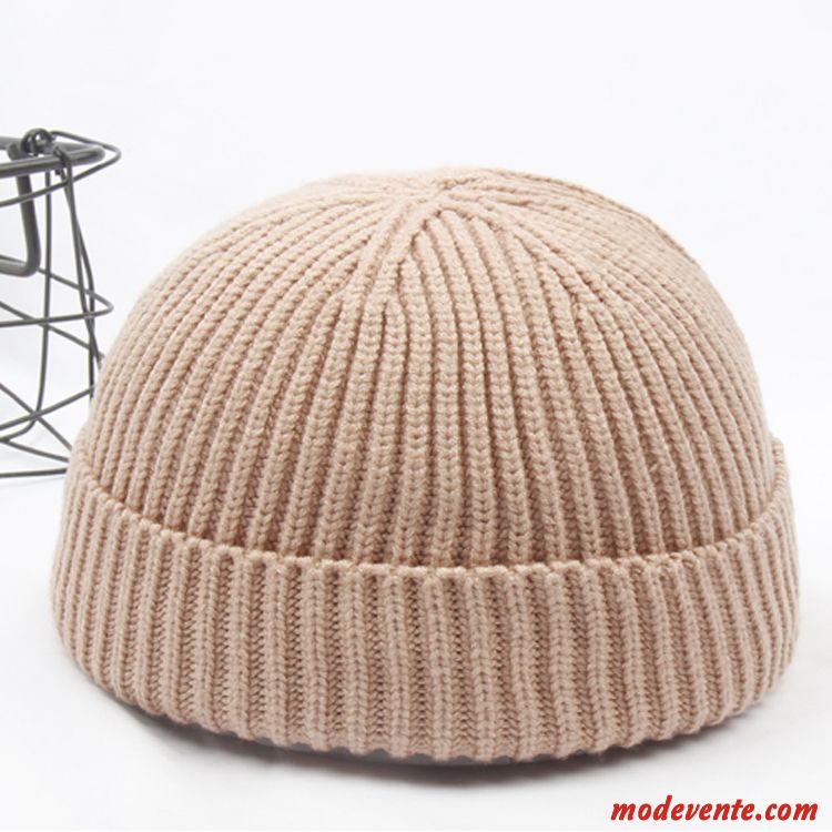 Chapeau Homme Femme Court Paragraphe Tendance Bonnet De Laine Tricot Hip Hop Violet