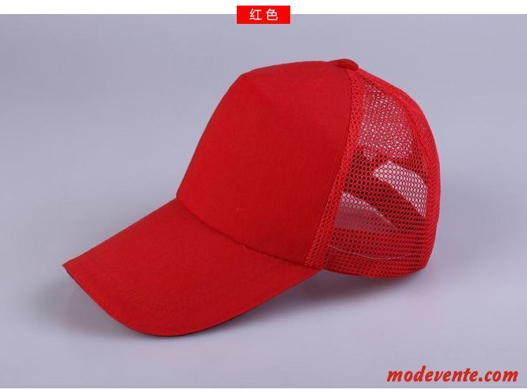 Chapeau Homme Femme Été Tourisme Casquette Réseau Blanc