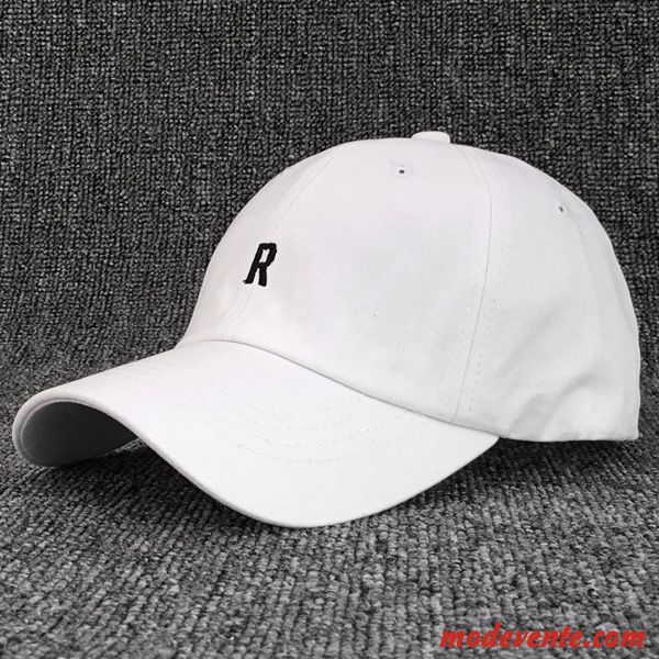 Chapeau Homme Le Nouveau Casquette De Baseball Simple Ombre Été Femme Blanc