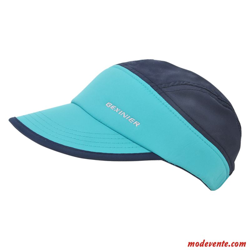 Chapeau Homme Loisir Sport Respirant Été De Plein Air Femme Bleu