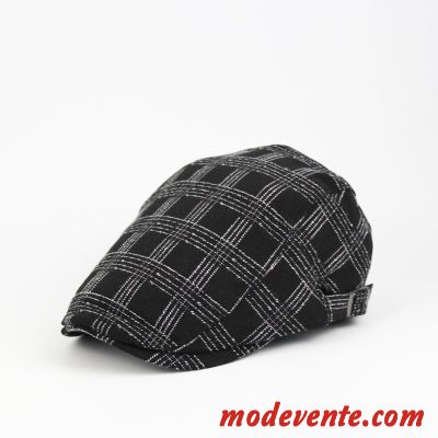 Chapeau Homme Loisir Été Plaid Casquette Tendance Voyage Bleu Clair