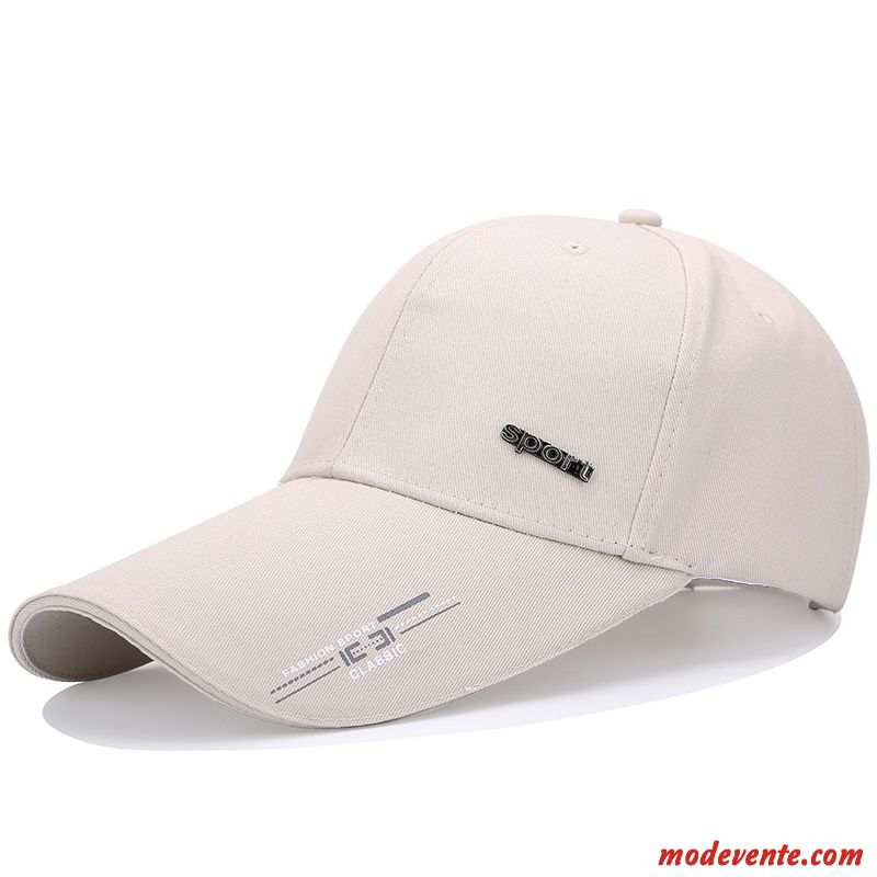 Chapeau Homme Ombre All-match Tendance Casquette Crème Solaire Loisir Noir