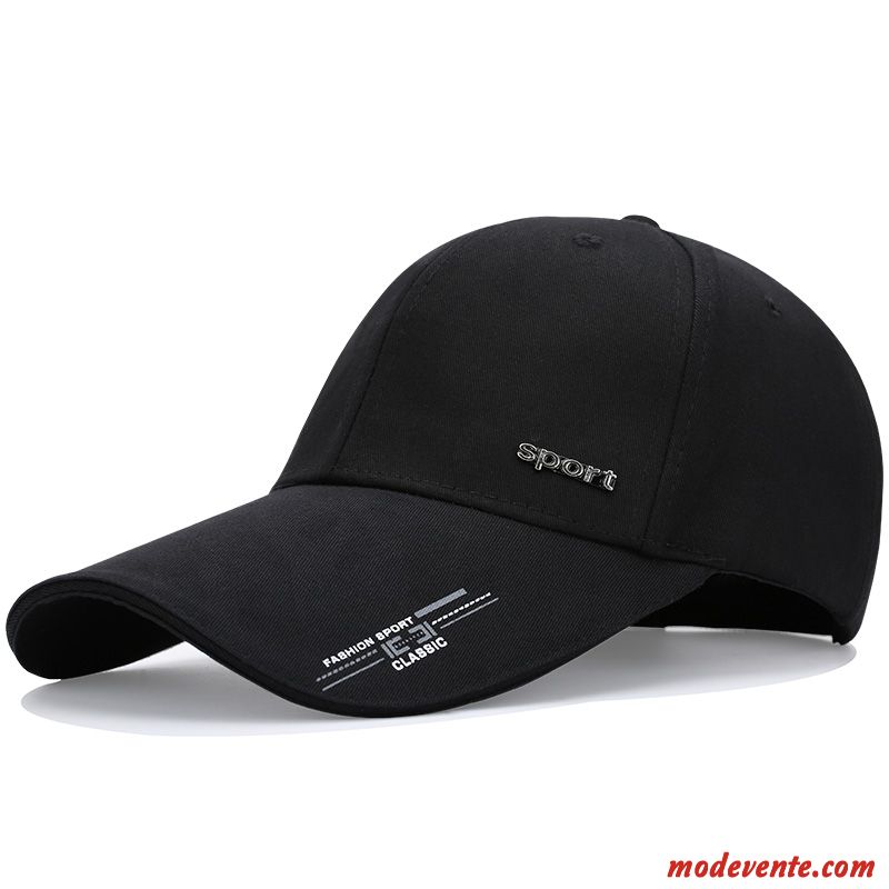 Chapeau Homme Ombre All-match Tendance Casquette Crème Solaire Loisir Noir