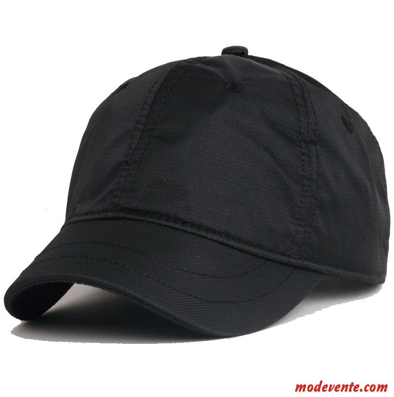 Chapeau Homme Personnalité Ombre De Plein Air Casquette De Baseball Rapide À Sécher Amoureux Noir