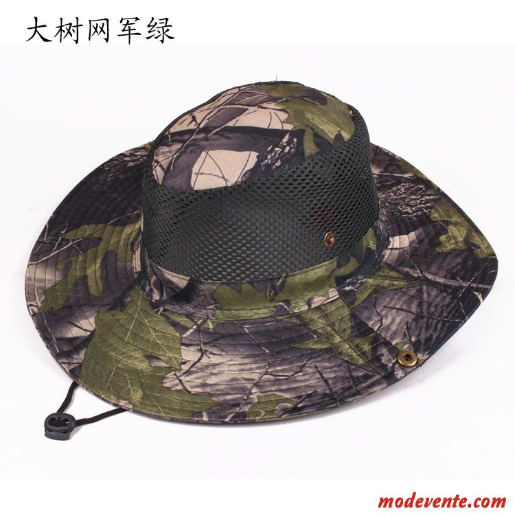 Chapeau Homme Plier Réseau Été Chevalier Ombre Tissu Jaune