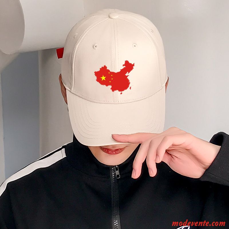 Chapeau Homme Rue Hip Hop Ombre Casquette De Baseball Été Loisir Blanc