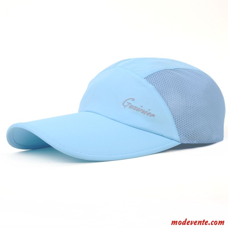 Chapeau Homme Été Crème Solaire Chapeau De Soleil Respirant Chapeau De Pêcheur Casquette De Baseball Noir