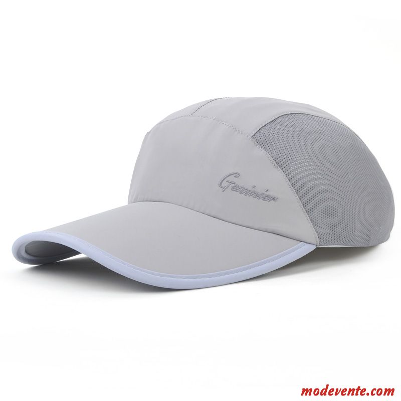 Chapeau Homme Été Crème Solaire Chapeau De Soleil Respirant Chapeau De Pêcheur Casquette De Baseball Noir