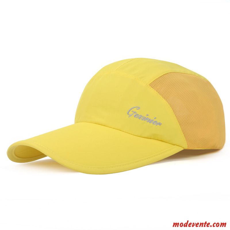 Chapeau Homme Été Crème Solaire Chapeau De Soleil Respirant Chapeau De Pêcheur Casquette De Baseball Noir