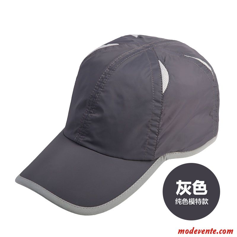 Chapeau Homme Été Crème Solaire De Plein Air All-match Casquette Chapeau De Pêche Bleu Clair