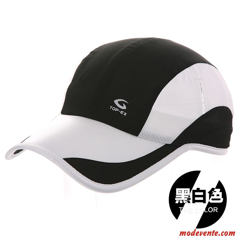 Chapeau Homme Été Crème Solaire De Plein Air All-match Casquette Chapeau De Pêche Bleu Clair