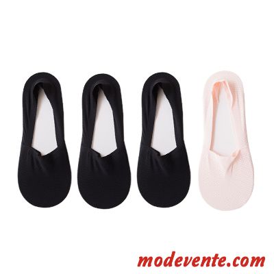 Chaussette Femme Antidérapant Respirant Silicone Été La Soie De Glace Invisible Rose Clair