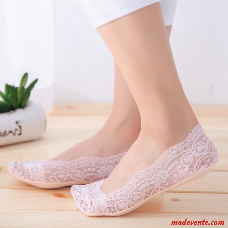 Chaussette Femme Chaussette Basse Coupée Antidérapant Été Chaussette De Noël L'automne Section Mince Bleu Clair