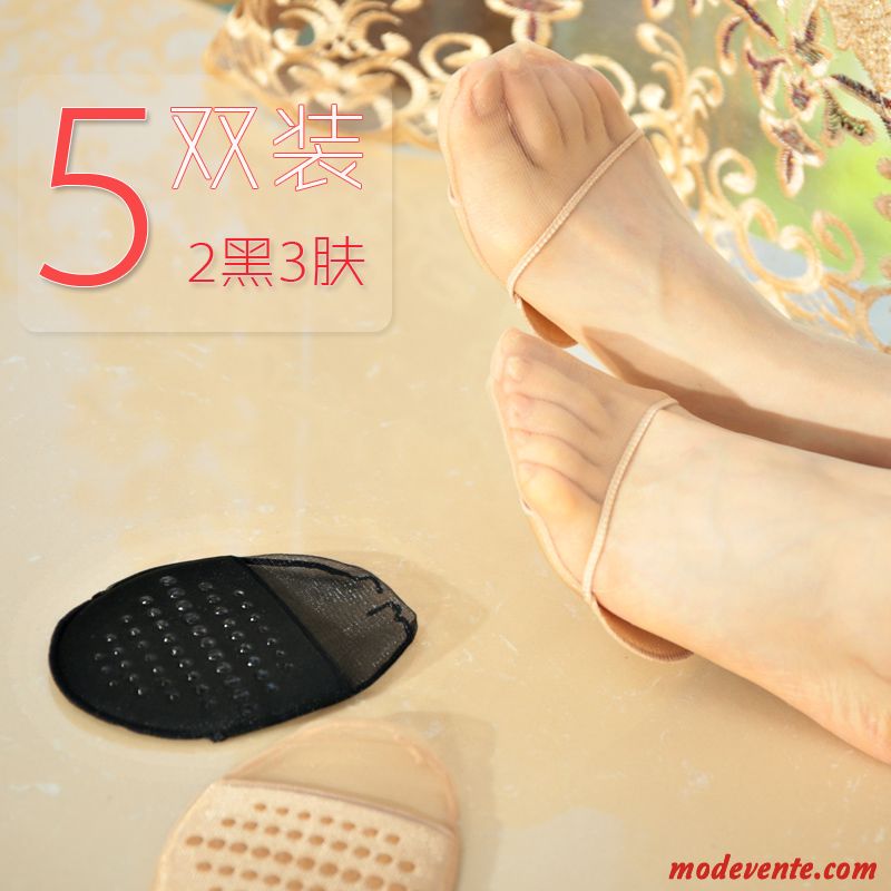 Chaussette Femme Chaussette Courte Chaussette Basse Coupée Invisible Antidérapant Clair