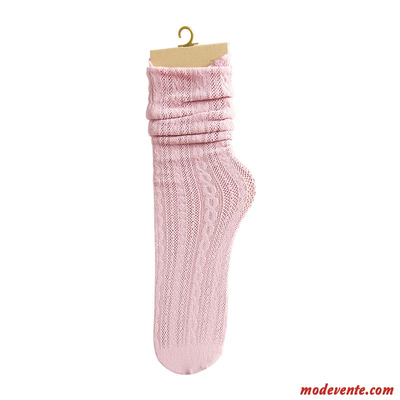 Chaussette Femme Chaussettes En Coton Long Stock Milieu Été Réseau Section Mince Vert