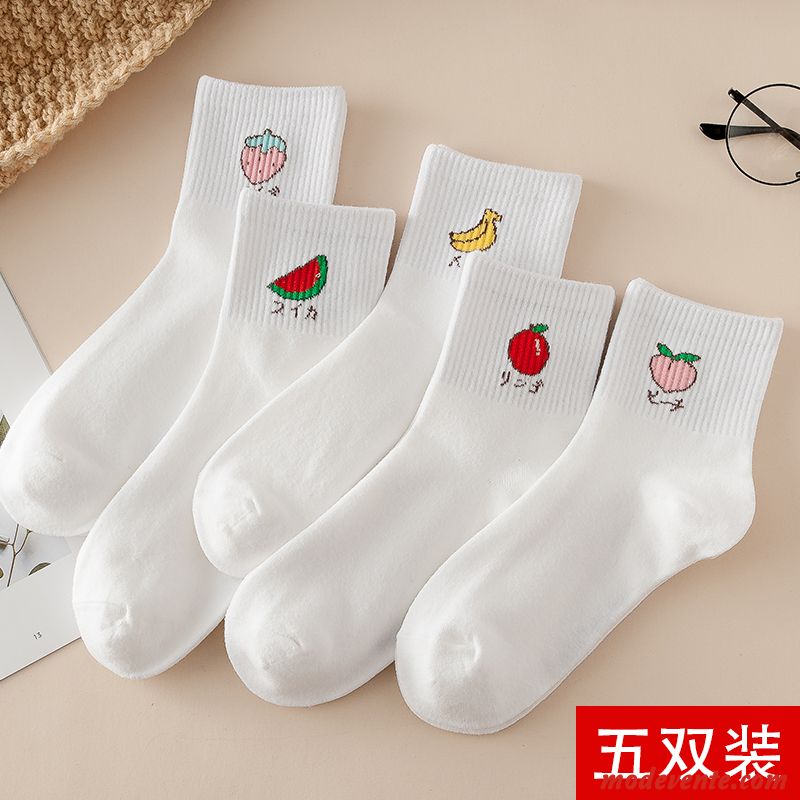 Chaussette Femme L'automne En Forme De Coeur Plus Épais Hiver Chaussettes En Coton Vent De L'université Gris