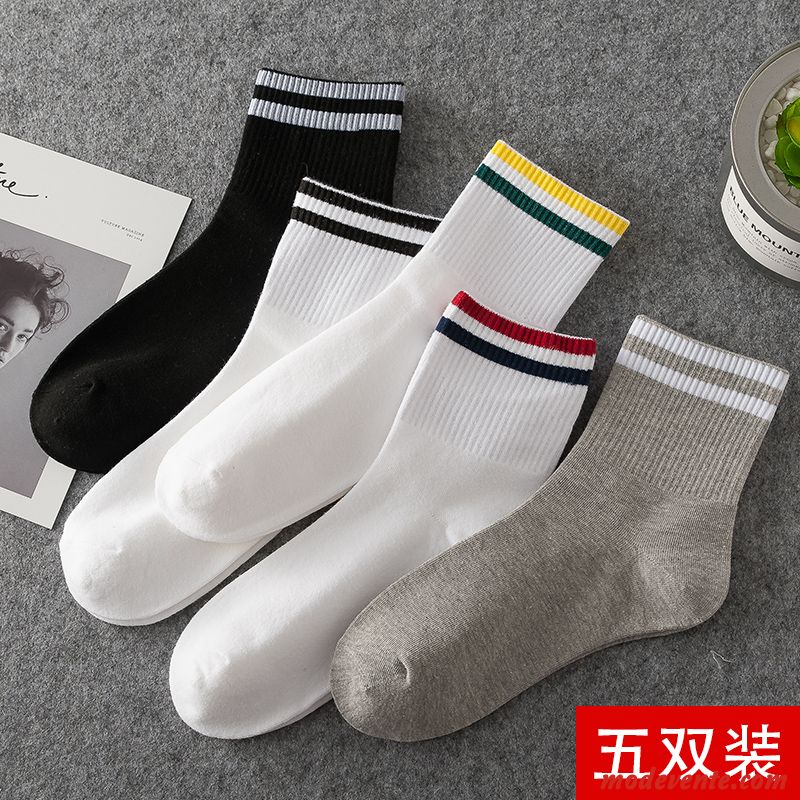 Chaussette Femme L'automne En Forme De Coeur Plus Épais Hiver Chaussettes En Coton Vent De L'université Gris