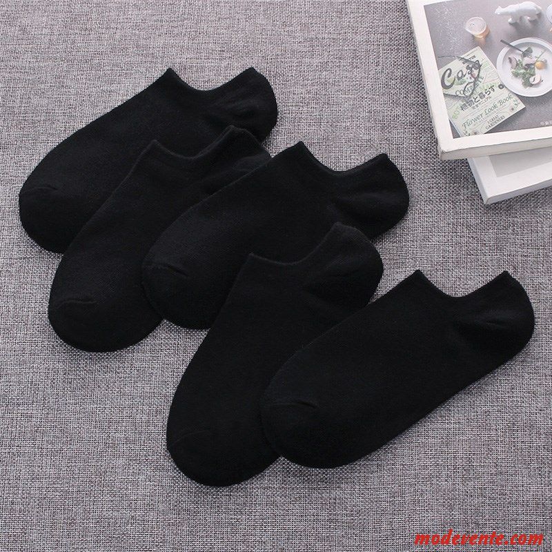 Chaussette Femme Section Mince Étudiant Chaussette Courte Respirant Été Chaussette Basse Coupée Bleu Clair