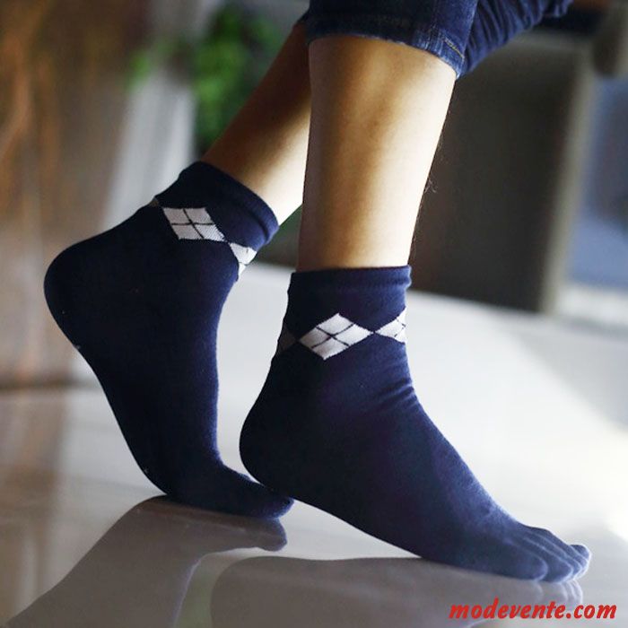 Chaussette Homme Chaussettes En Coton Milieu Haute Qualité Entreprise Bien Cinq Doigts Gris