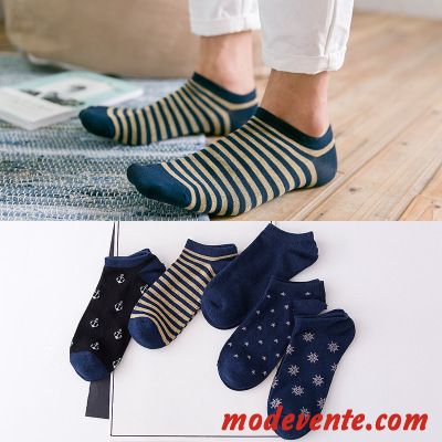 Chaussette Homme Faible Été Anti-odeur Invisible Quatre Saisons Chaussette Courte Marron Clair